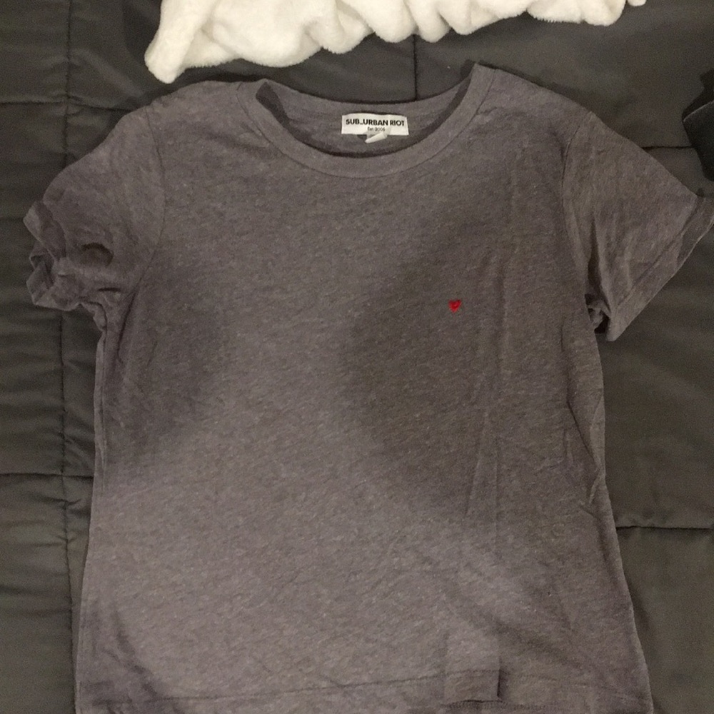 Gray shirt
